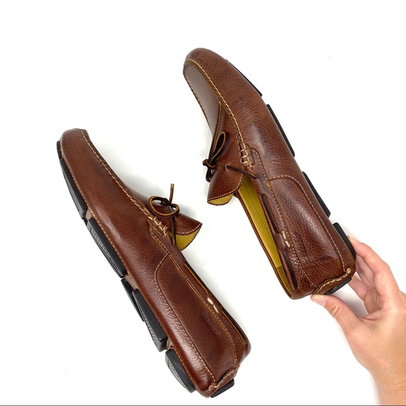 Sebago Men's Denton Driving Loafers Cognac - Picture 8 of 9